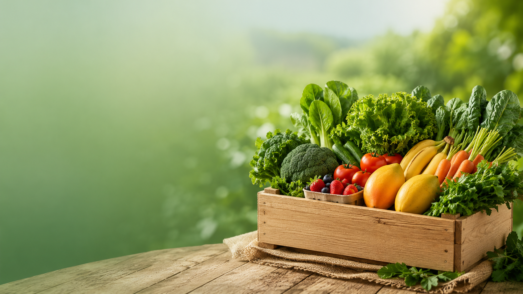 Small fresh produce box